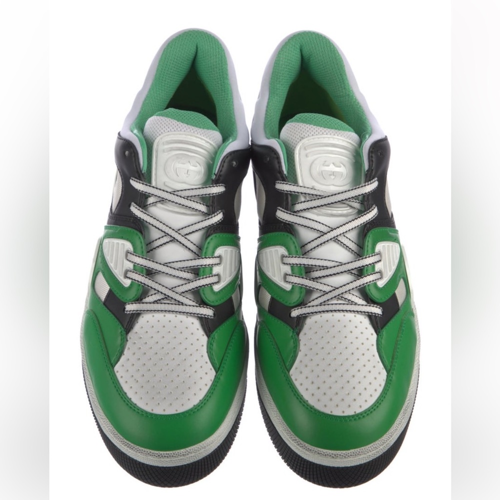 Gucci Printed Leather Sneakers - Picture 2 of 5